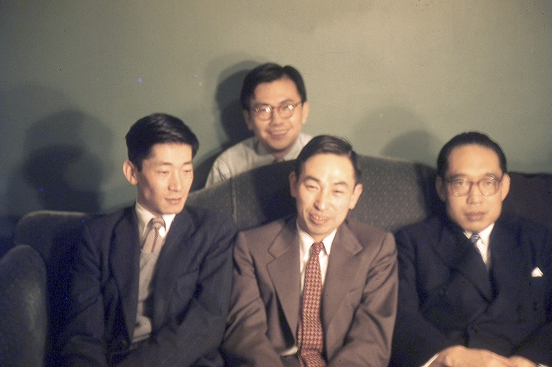 [14] With friends and colleagues at Princeton (1954–1956)